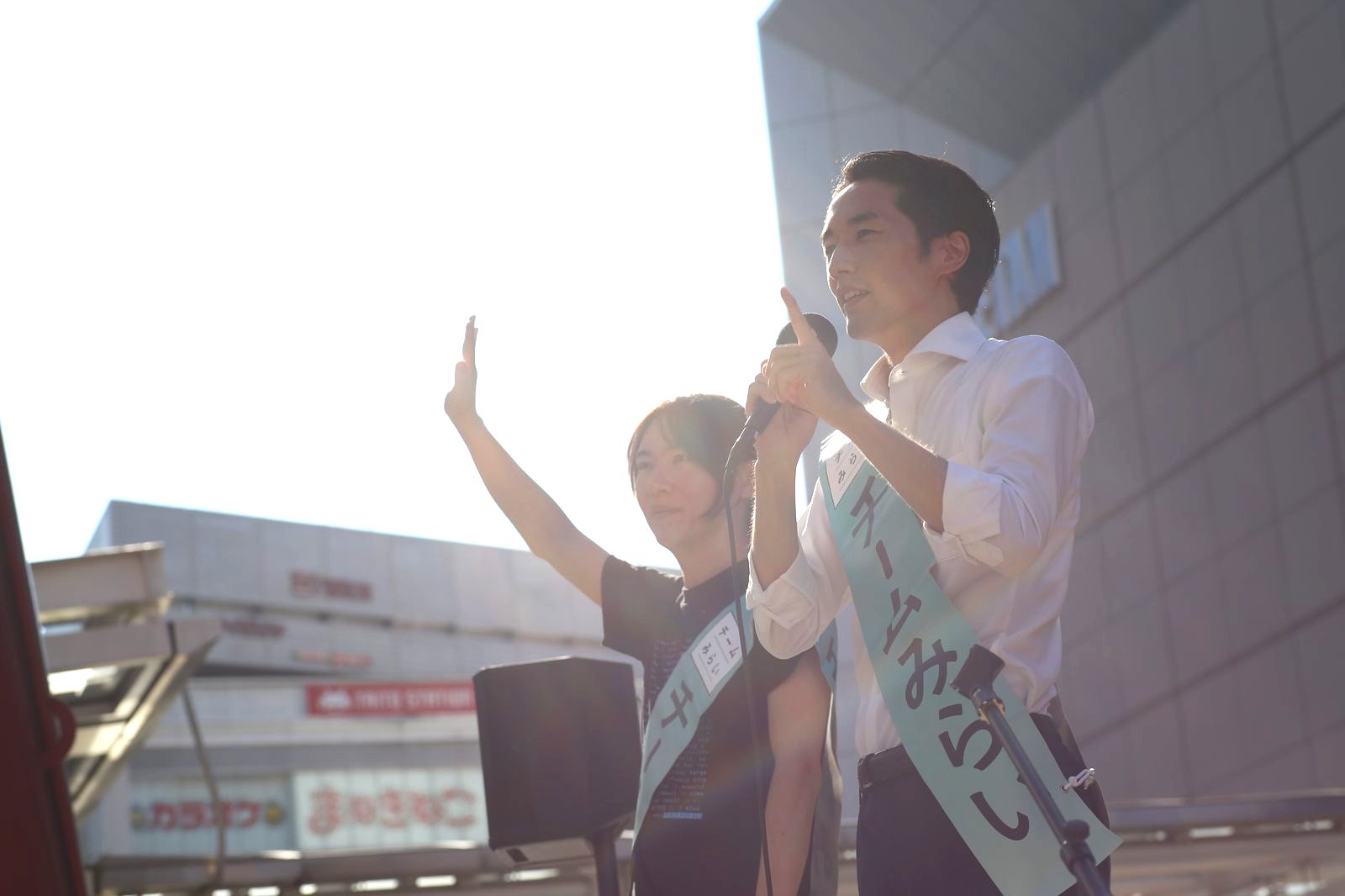 参院選で街頭に立つ須田英太郎
